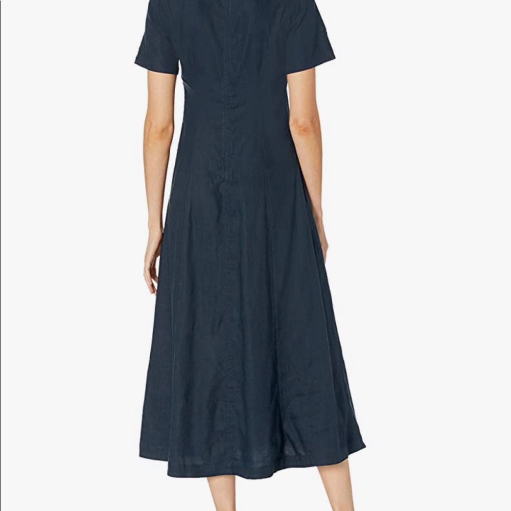 Club Monaco Scoop Neck Midi Dress Linen size 00 - Picture 5 of 6